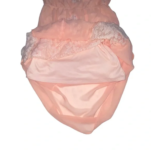 L8ter BOHO Lace Peach Maxi Dress - Women’s 4 - Picture 8 of 13